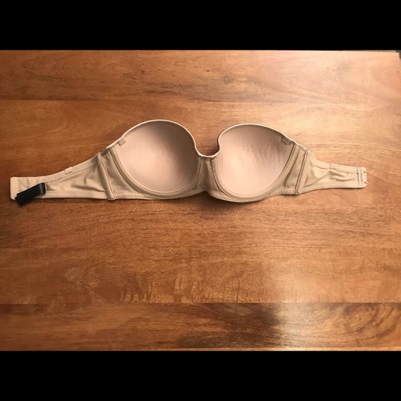 Black & nude 32D Natori Reflex strapless bras - Picture 10 of 11